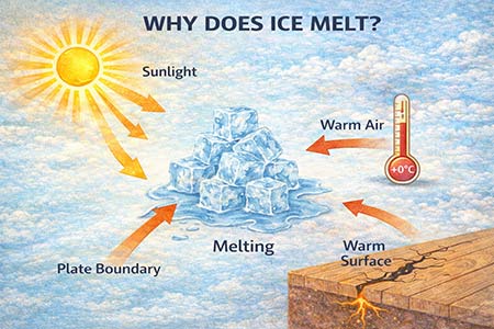 Why does ice melt