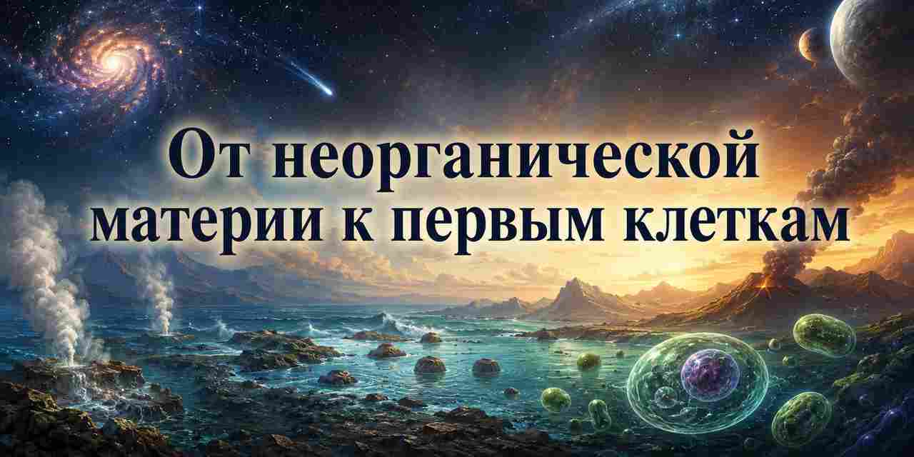 От неорганической материи к первым клеткам