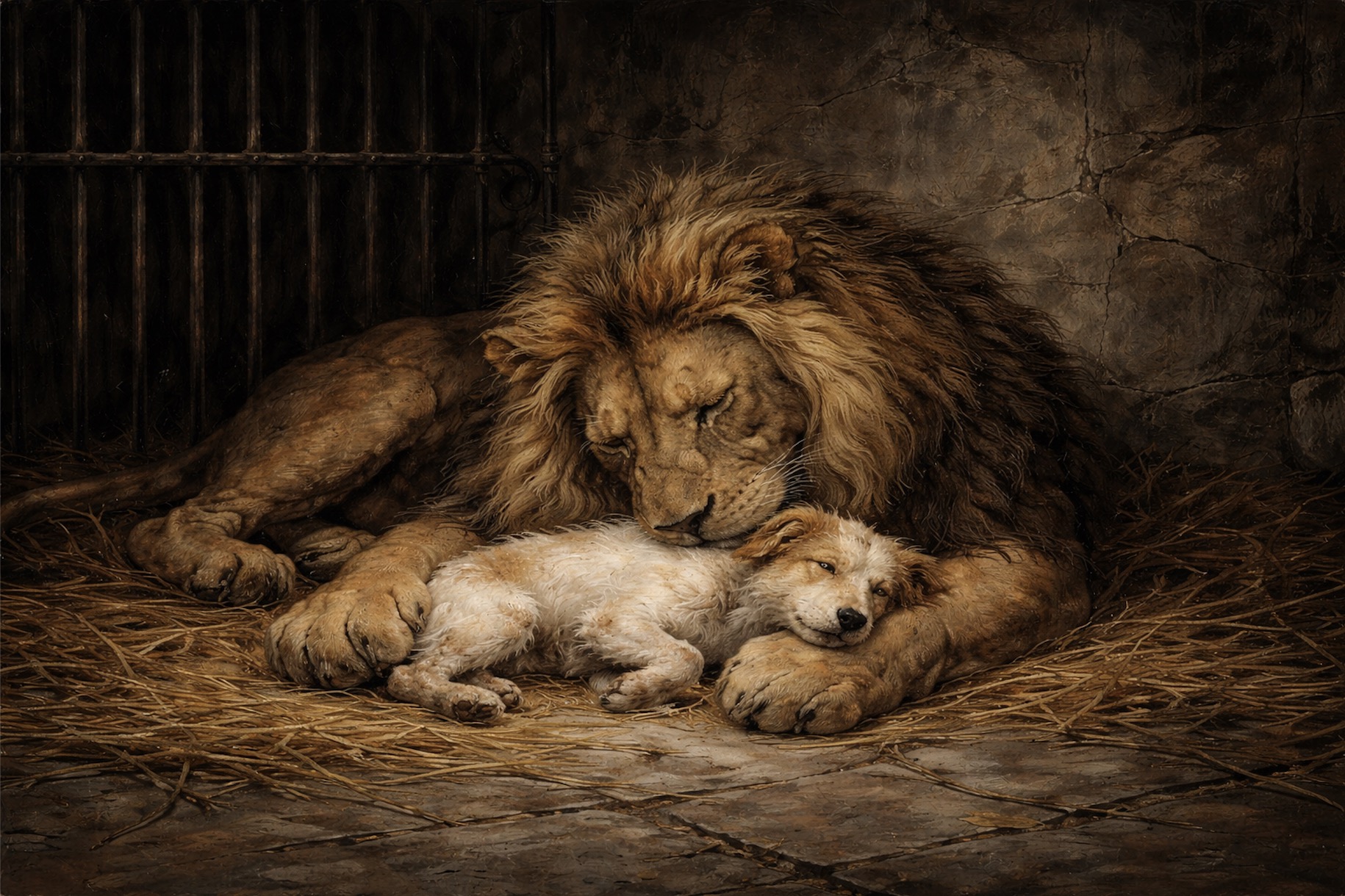 The Lion and the Little Dog